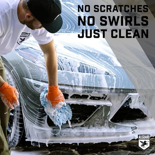 Microfiber Car Wash Mitt, Scratch-Free Chenille Wash Glove (2 Pack)