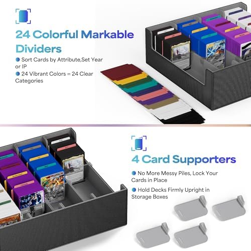 Trading Card Storage Box Holds 3200+ Cards, Bulk Card Storage