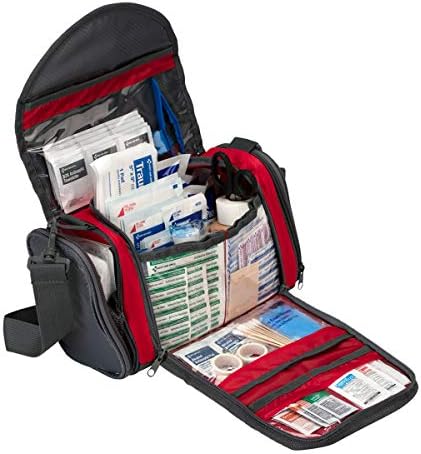 189 Piece Coaches First Aid Kit, Red, 59544