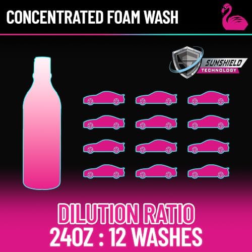 Bahama Detailing Ceramic Exterior Car Wash – SiO2-Infused Car Shampoo for Deep Shine, Concentrated to use in cannon or bucket, Streak-Free Foam Soap, Paint Safe Formula for Cars, Trucks & SUVs
