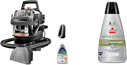 Bundle of BISSELL Little Green HydroSteam Multi-Purpose Portable Carpet and Upholstery Cleaner, Car and Auto Detailer, 3