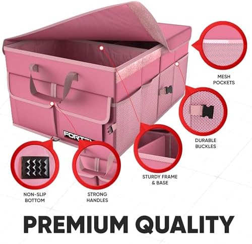 Trunk Organizer - Foldable Car Organizer & Storage for SUVs & Trucks