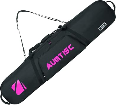 AUMTISC Padded Snowboard Bag for Air Travel, Snowboard Travel Bags for Flying with Gear Pockets, Available Length in 155