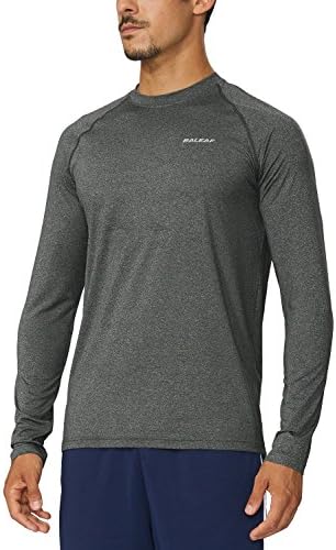 Men's Long Sleeve Running Shirts Athletic Lightweight Quick Dry Tops