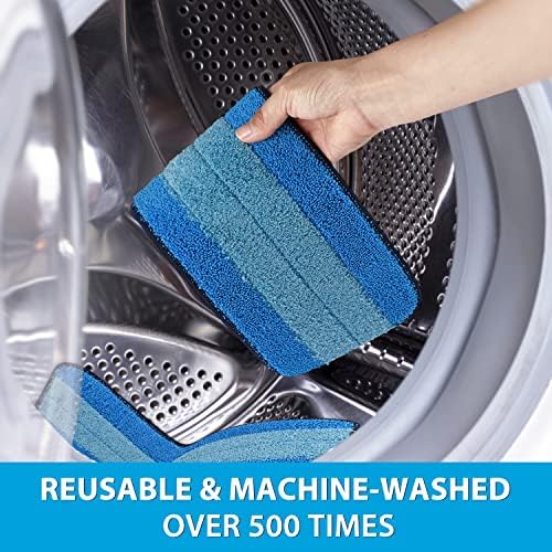 6 Pack Microfiber Cleaning Pads for Bona Mop, Safe for Hardwood and Hard-Surface Floors, Reusable Microfiber Mop Pads for 18 Inch Mop, No Residue, Super-Absorbent, Over 500 Machine Washes