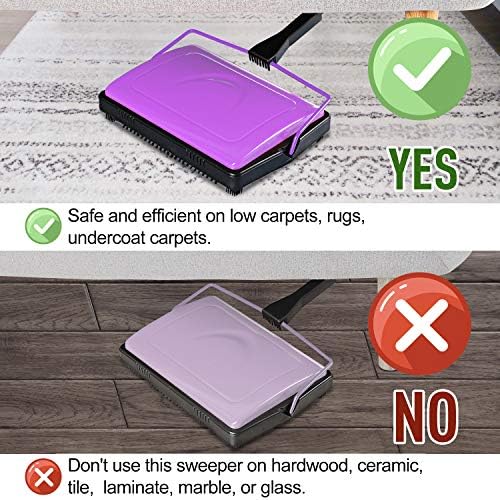 Carpet Sweeper Cleaner Manual Household Sweeper Lightweight