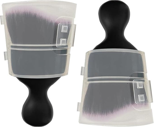 Auto Duster Brush for Cleaning Dust (BrownWhite)