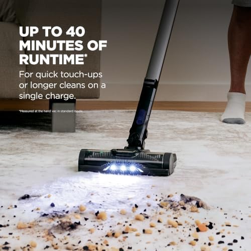 Shark Pet Cordless Stick Vacuum, 40-Min Runtime, Lightweight, Grey, IX141