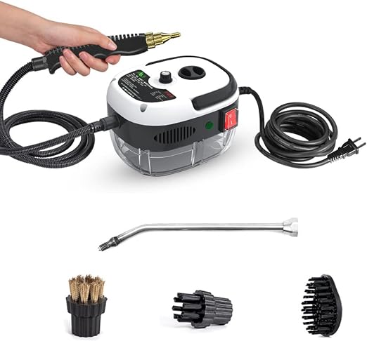 Portable Handheld Steam Cleaner,Pressurized Steam Cleaning Machine(White)