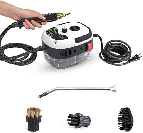 Portable Handheld Steam Cleaner,Pressurized Steam Cleaning Machine(White)