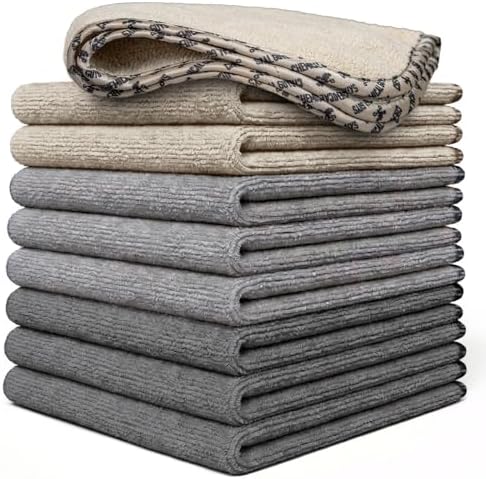 AllSwipe Multi-Purpose Microfiber Towels, 14 x 12, 9 Pack