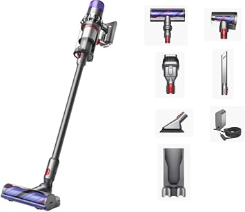 Dyson V11 Animal Cordless Stick Vacuum, Large, Nickel/Blue (Renewed) - Cleanova