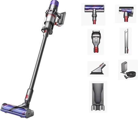 Dyson V11 Animal Cordless Stick Vacuum, Large, Nickel/Blue (Renewed) - Cleanova