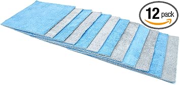 [Saver Sheet] Coating Applicator Towel with Barrier Layer - 12 pack (Blue/Gray, 8"x8")