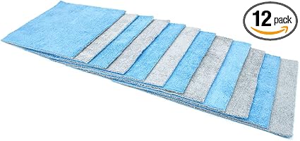 [Saver Sheet] Coating Applicator Towel with Barrier Layer - 12 pack (Blue/Gray, 8"x8")