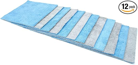 [Saver Sheet] Coating Applicator Towel with Barrier Layer - 12 pack (Blue/Gray, 8"x8")