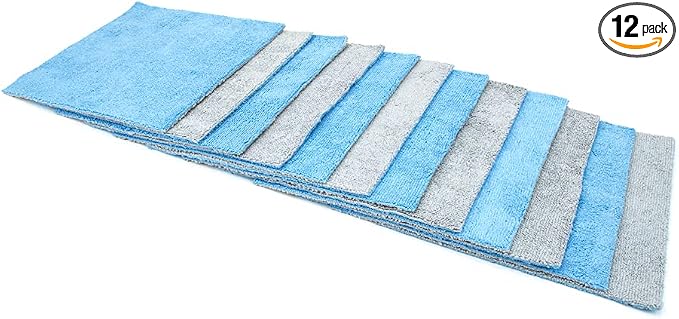 [Saver Sheet] Coating Applicator Towel with Barrier Layer - 12 pack (Blue/Gray, 8"x8")