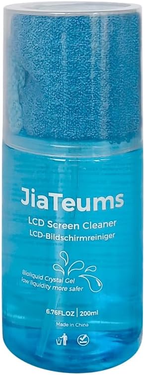 TV Screen Cleaner, Non-Drip Touchscreen Spray with Wiper for CD Disc Laptop Phone Tablet Computer Lens(200ml)