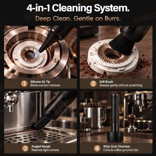 Barista Coffee Vacuum Cleaner for Coffee Grinders & Espresso Machines