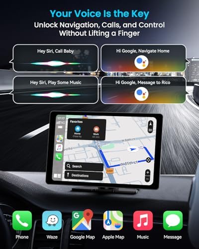 IK11 11-Inch Wireless Apple CarPlay Screen, Android Auto, 4K Dash Cam