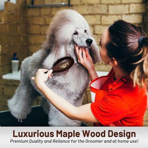 Dog & Cat Grooming Brush, Large, Non-Slip Grip