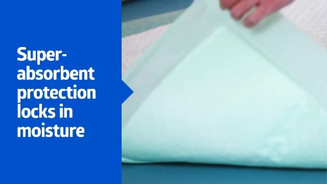 Super Absorbent Underpad, 36" x 36", 50 Count, Extra Large Disposable Incontinence Pads, Protective Bed Pads, Chucks, For Kids, Adults, Elderly, Furniture & Surface Protection Pee Pad