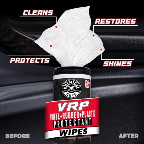 VRP Vinyl, Rubber & Plastic Shine Wipes, 30 Count, 2 Pack