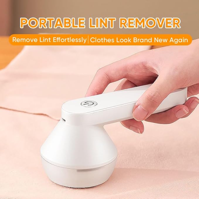 Saker Lint Remover 2026 Plus| Electric Fabric Shaver for Clothing | Type-C Fast Rechargeable Lint Remover Sweater Shaver for Pilling Clothes,Fuzz Fabric,Blankets,Home Decor (White)