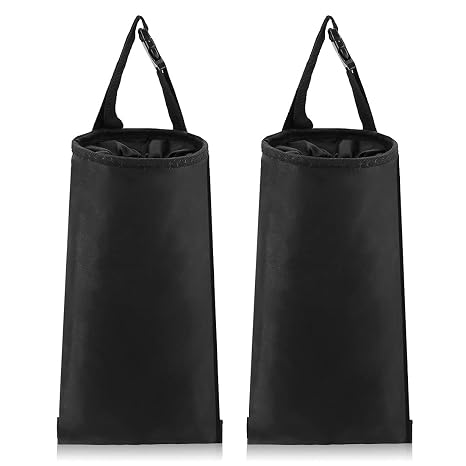 2 Pack Car Trash Bags Car Trash Can Washable Eco-Friendly Seat Back Hanging Car Trash Bag Car Garbage Bag for Car,Travel
