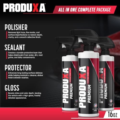 Waterless Car Wash & Wax, Hydrophobic Quick Detailer, Sealant, 16oz