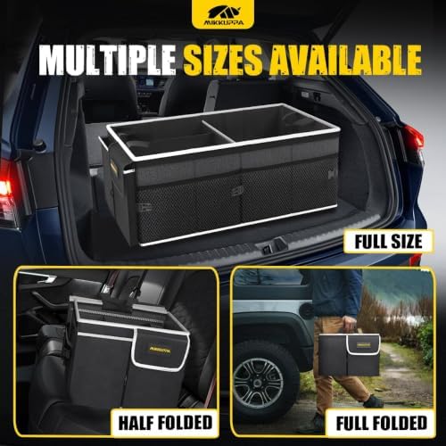 Trunk Organizer with Lid - 65L Collapsible Car Organizer