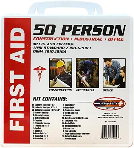 First Aid RC-50MAN-W 50 Person OSHA/ANSI Poly First Aid Kit