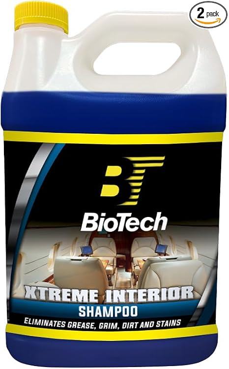 BioTech Xtreme Interior Shampoo, Upholstery shampoo, Carpet cleaner, Strong stain eliminator, Contains special cleaners,