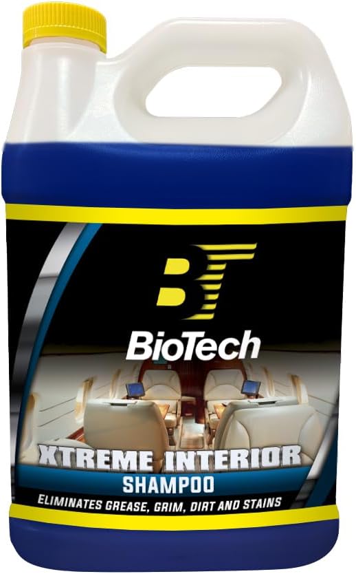 BioTech Xtreme Interior Shampoo, Upholstery shampoo, Carpet cleaner, Strong stain eliminator, Contains special cleaners,