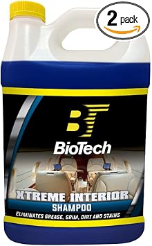 BioTech Xtreme Interior Shampoo, Upholstery shampoo, Carpet cleaner, Strong stain eliminator, Contains special cleaners,