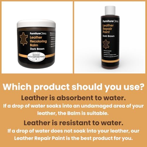 Leather Easy Restoration Kit, Dark Brown, 4 Piece