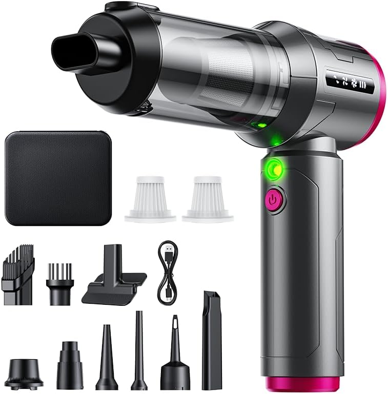 Cordless Car Vacuum Cleaner & Blower Portable Handheld Mini Vac High Power