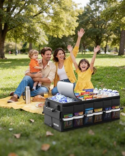 Trunk Organizer - Car Organizers for SUV with Removable Cooler Bag