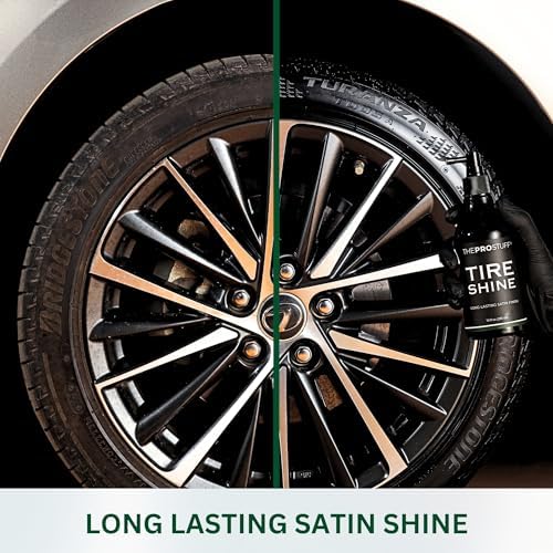 THEPROSTUFF® Tire Shine Spray, No Sling Satin Black Tire Dressing
