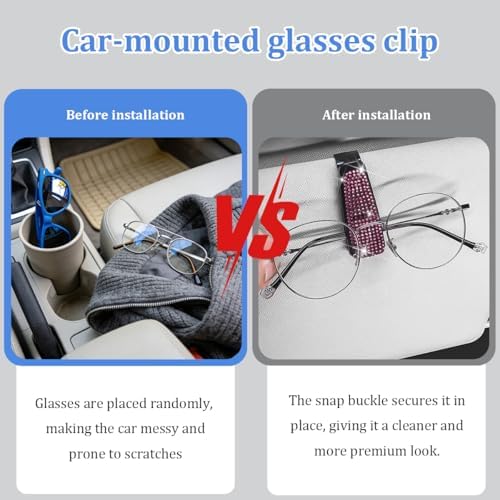 27 Pack 14.5-15 Inch Rhinestone Car Accessory Set, Pink
