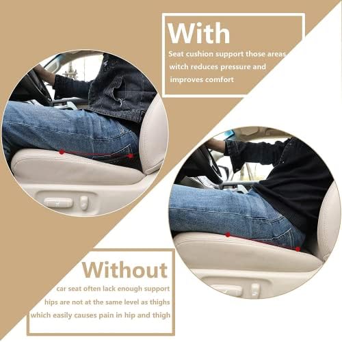 Car Seat Cushion, Comfortable Wedge Seat Cushions for Long Driving