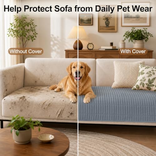 Couch Covers for Dogs, Non Slip Plush Washable Sofa Cover for Pets