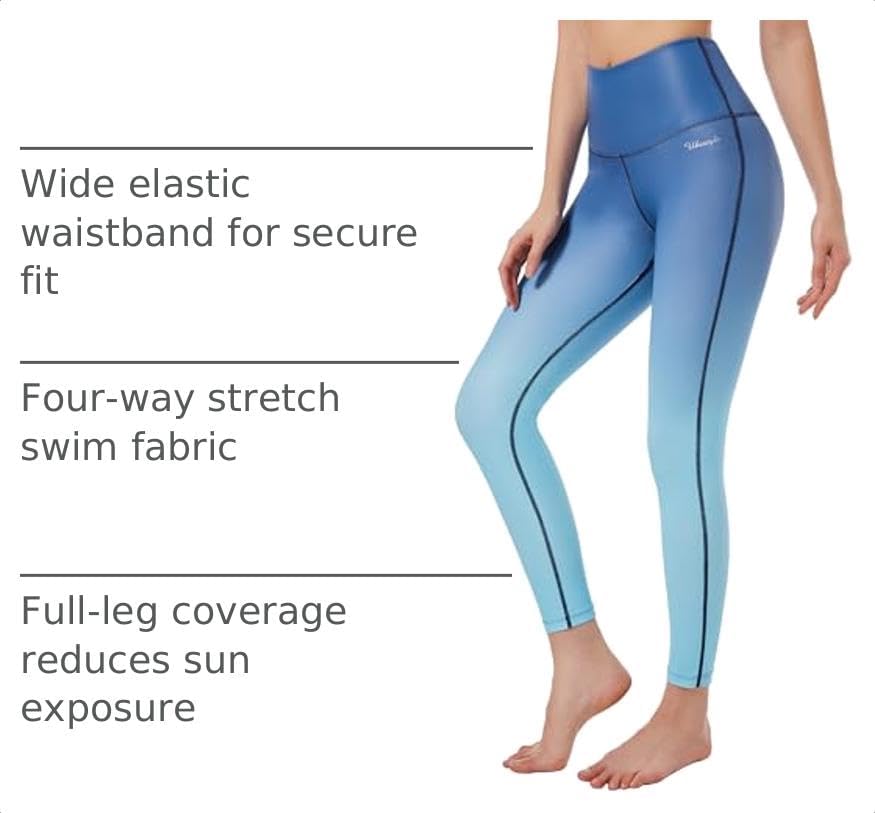 Women's Swim Pants UPF 50+ High Waist Rash Guard Leggings