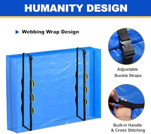Mattress Bags for Moving, Heavy Duty Mattress Cover Storage Bag