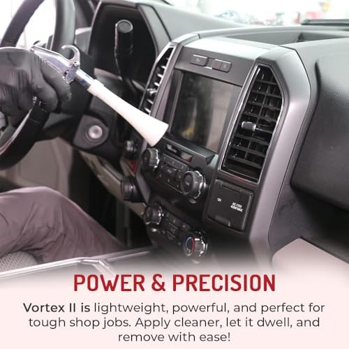Vortex II Air Cleaning Gun – Pro Auto Detailing Tool for Deep Cleaning Interiors & Exteriors – Uses Air Compressor – Blasts Dust, Dirt & Grime Fast