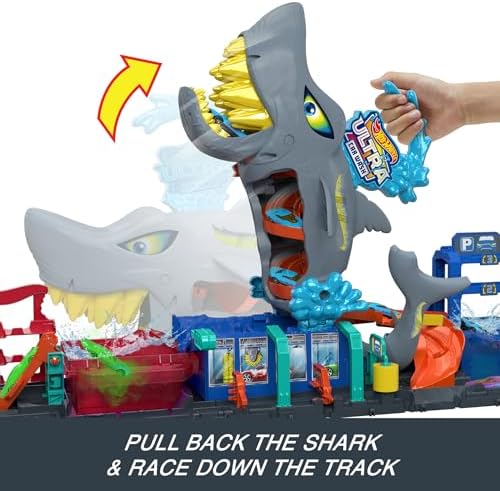 City Ultra Shark Car Wash & Color Reveal Toy Vehicle