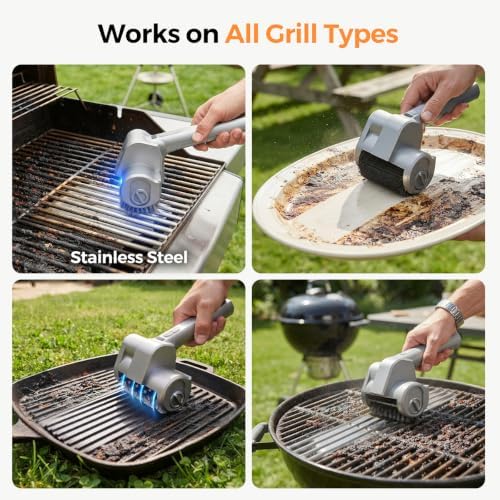Electric Cleaning Brush, Cordless Grill Cleaner BBQ Power Grill Brush