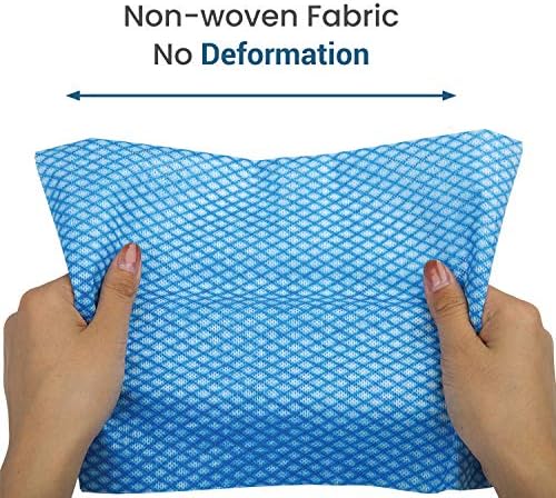 Reusable Cleaning Wipes, Handy Wipes for Kitchen and Office - Dish Cloths for Washing Dishes - Multi Purpose Disposable Cleaning Towels (12 x 20 in) 72 Pack (Blue)