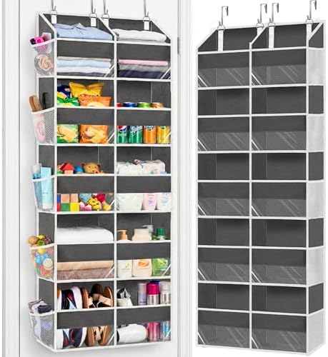 5-Tier Over Door Organizer, 10-Compartment Wide Storage Rack