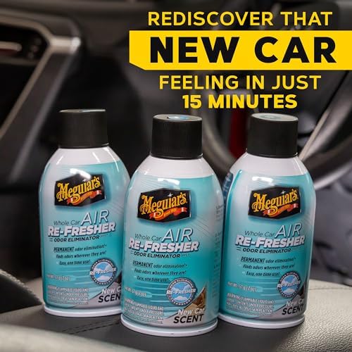 Meguiar’s Whole Car Air Refresher Odor Fighting MIst, New Car Scent, 2 Oz